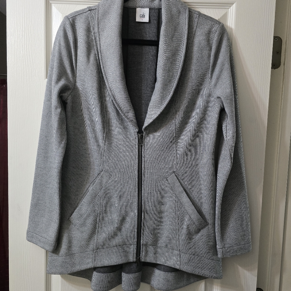 CAbi Drop Off Striped Jacket, Size Small, Style 5300